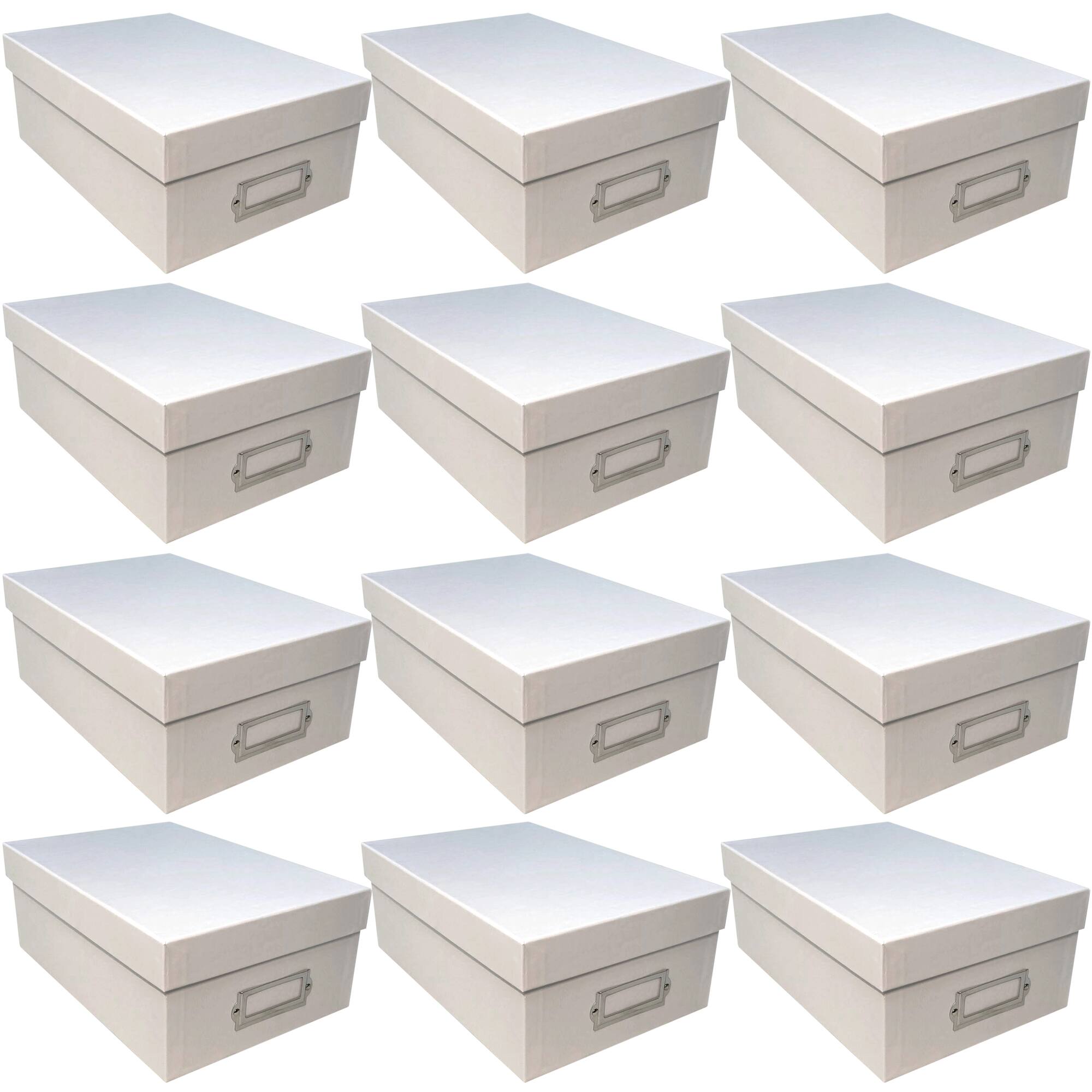 12 Pack: White Memory Box by Simply Tidy™